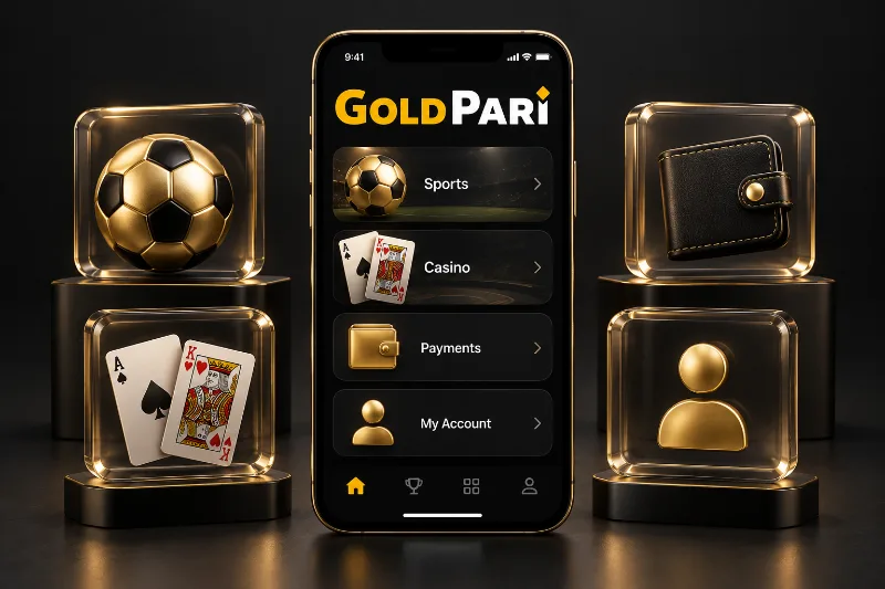 Символы спортивной линии, казино и аккаунта Gold Pari