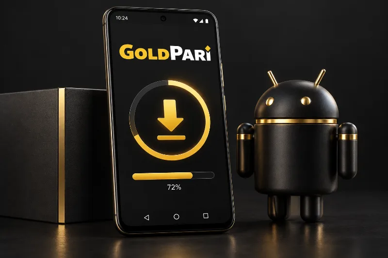 Иллюстрация доступа к Gold Pari с телефона Android