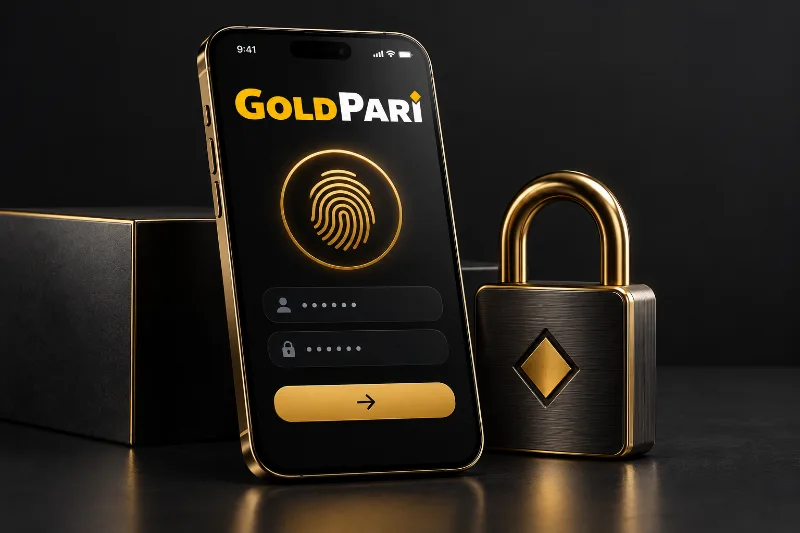 Иллюстрация защиты входа в аккаунт Gold Pari